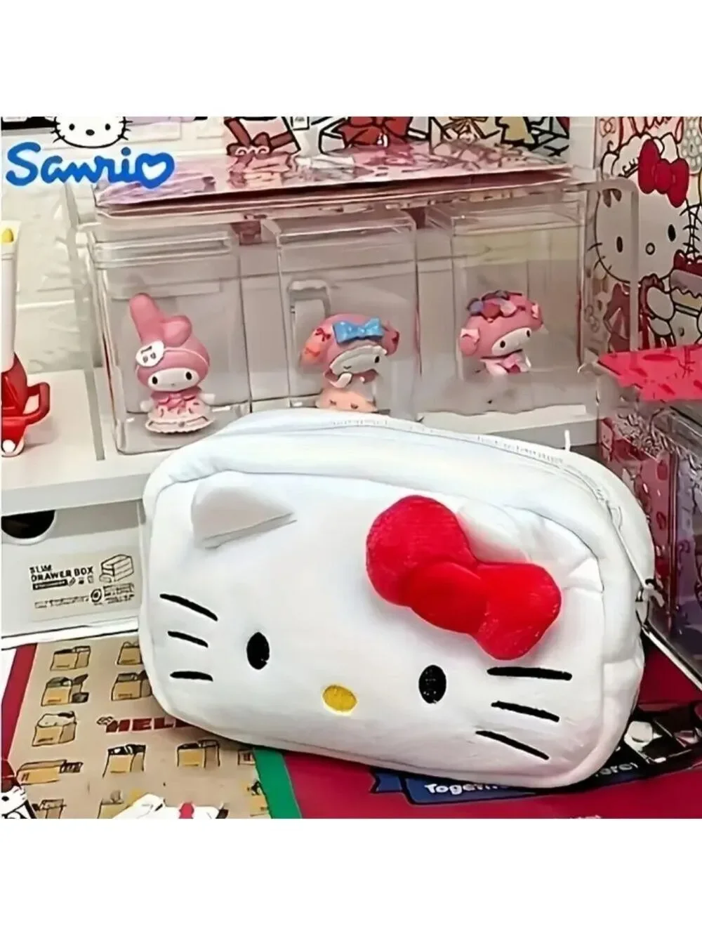 Hello Kitty Plush Bag with Red Bow